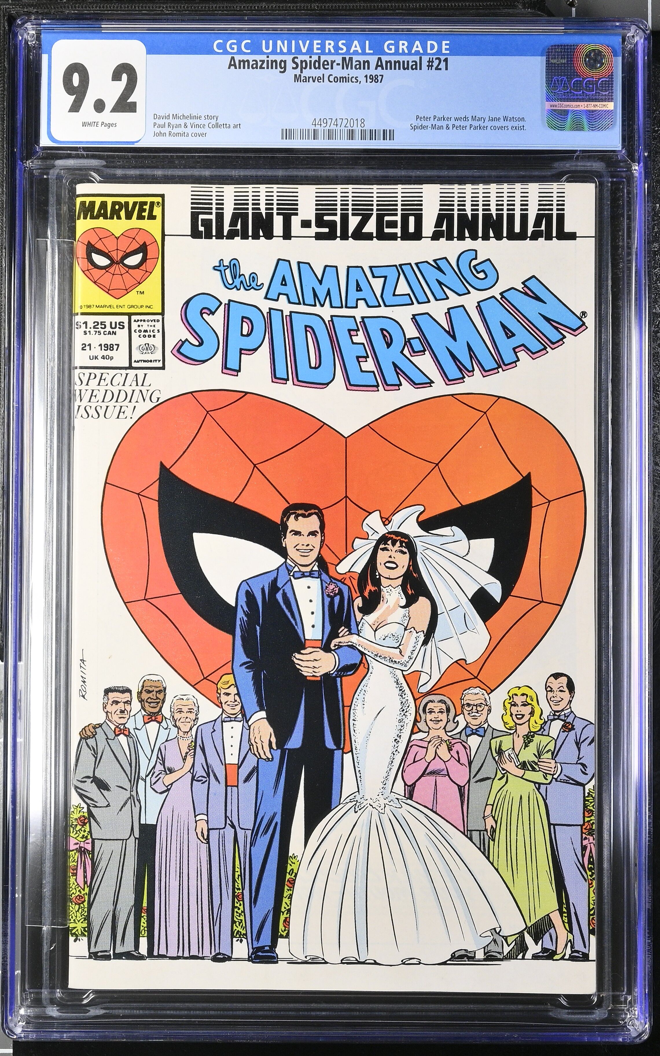 Amazing Spider-Man Annual #21 CGC 9.2