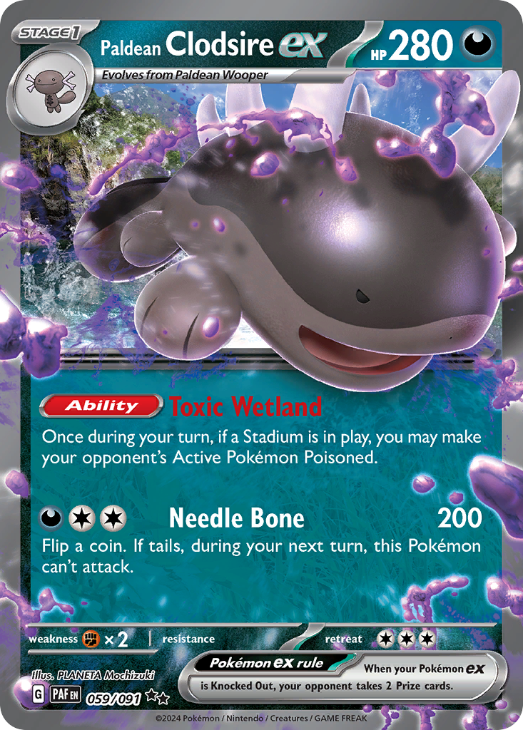 Paldean Clodsire ex - 059/91 - EN