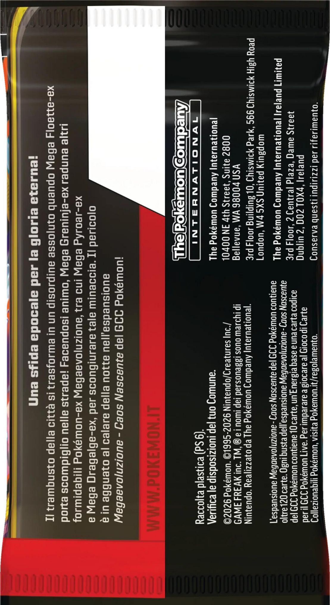 Pokémon GCC: Mega Evoluzione (ME04) - Caos Nascente Busta - IT