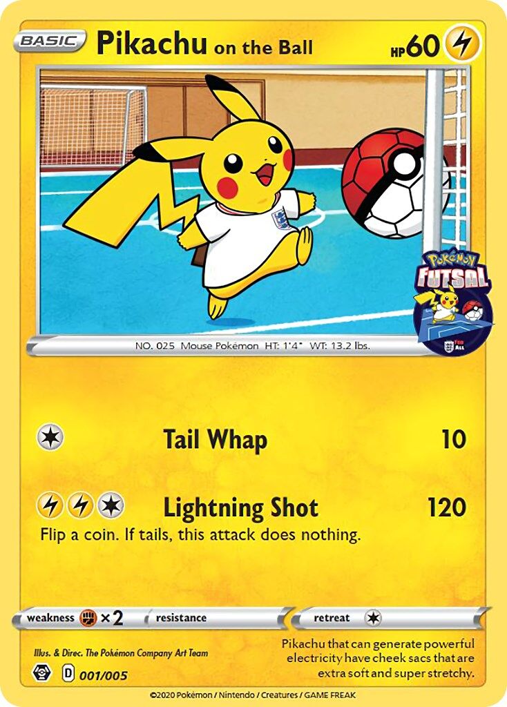 pikachu-on-the-ball-001-005-futsal-promo-sealed-pokemon-tcg1 Pikachu On The Ball 001/005 - Futsal Promo Sealed - Pokémon TCG