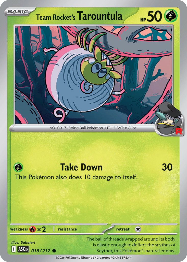 Team Rocket’s Tarountula - 018/217 - EN