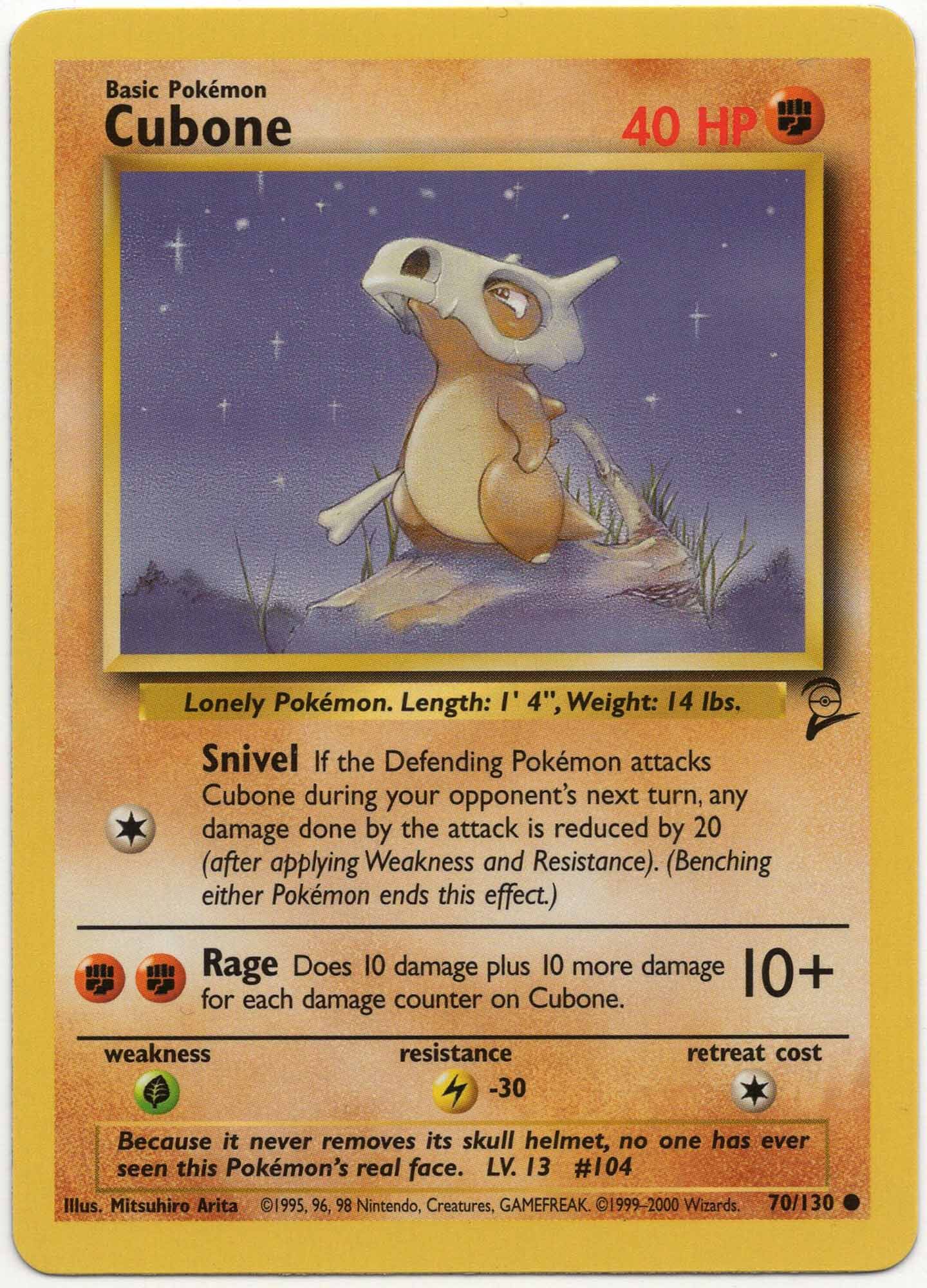 Cubone - 70/130 - Pokémon TCG
