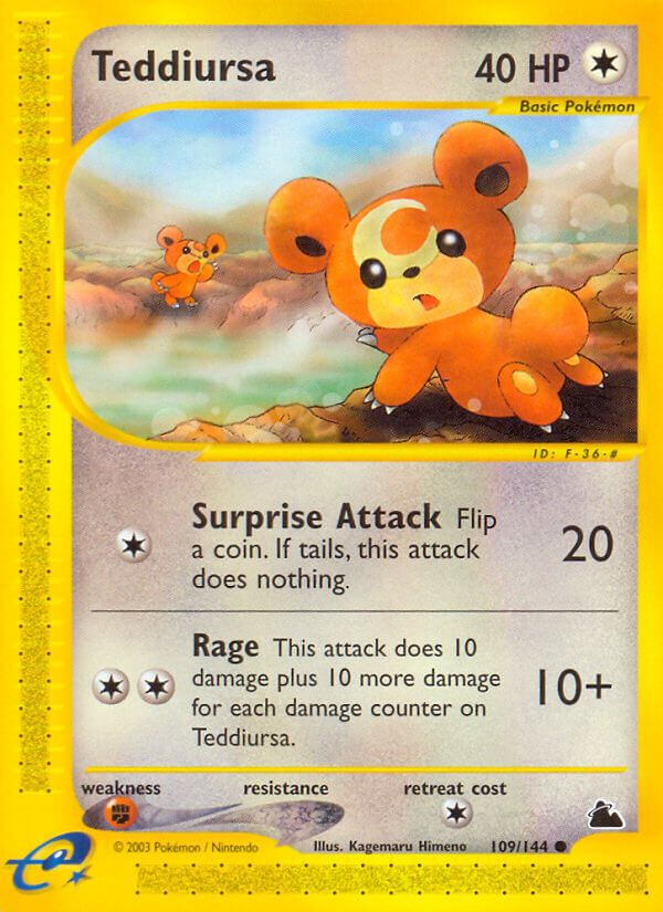 Teddiursa - 109/144 - EN Teddiursa - 109/144 - EN