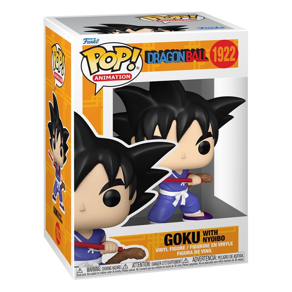 Dragon Ball POP! #1922 Animation Vinyl Figur Goku with Nyoibo 9 cm 