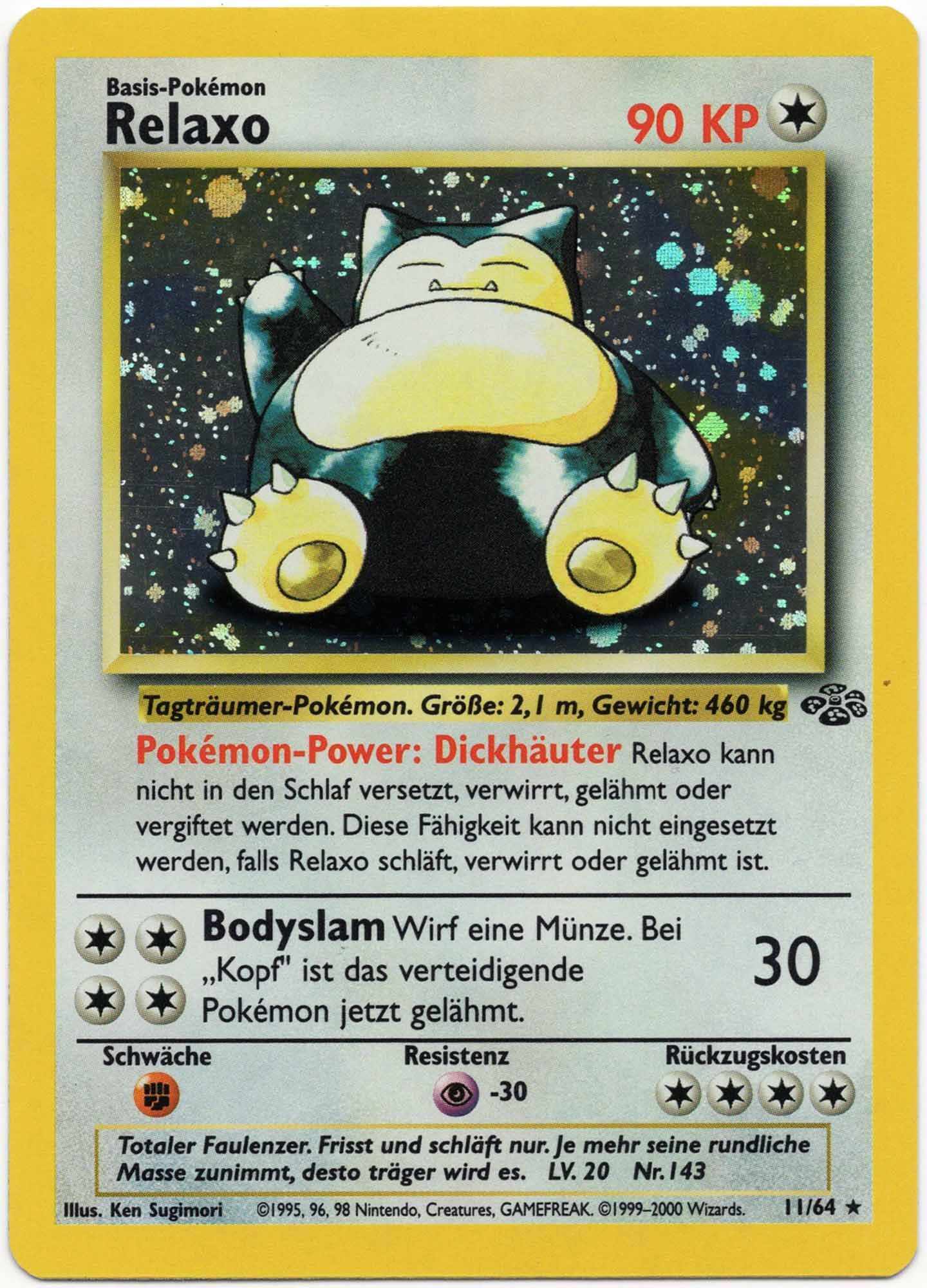 relaxo-11-64-pokemon-tcg-near-mint Relaxo - 11/64 - Pokémon TCG - Near Mint