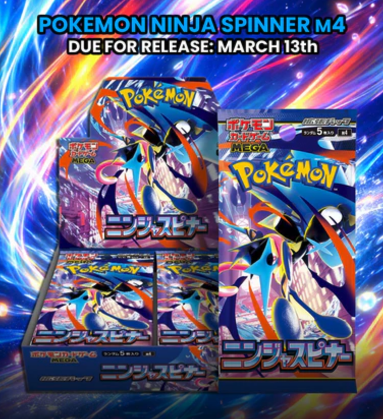 Pokémon Mega Evolution: Ninja Spinner M4 Booster Display (30) - JPN Pokémon Mega Evolution: Ninja Spinner M4 Booster Display (30) - JPN