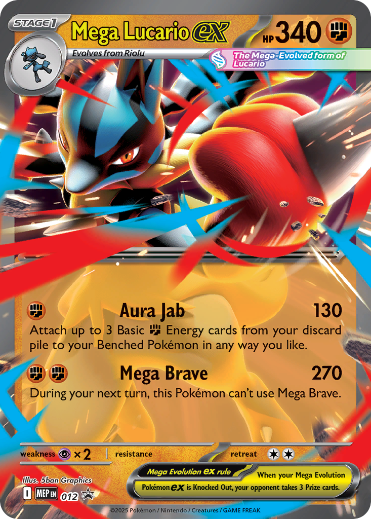 Mega Lucario ex - 012 - EN