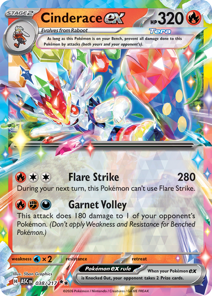 Cinderace ex - 038/217 - EN