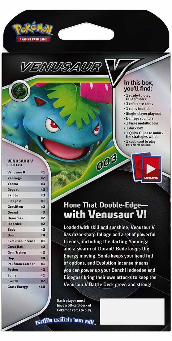 Pokémon Venusaur V Battle Deck - EN