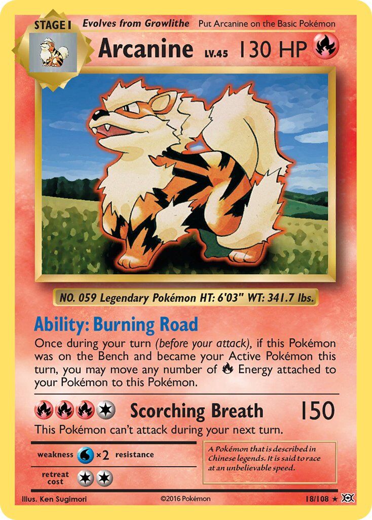 Arcanine - 18/108 - EN
