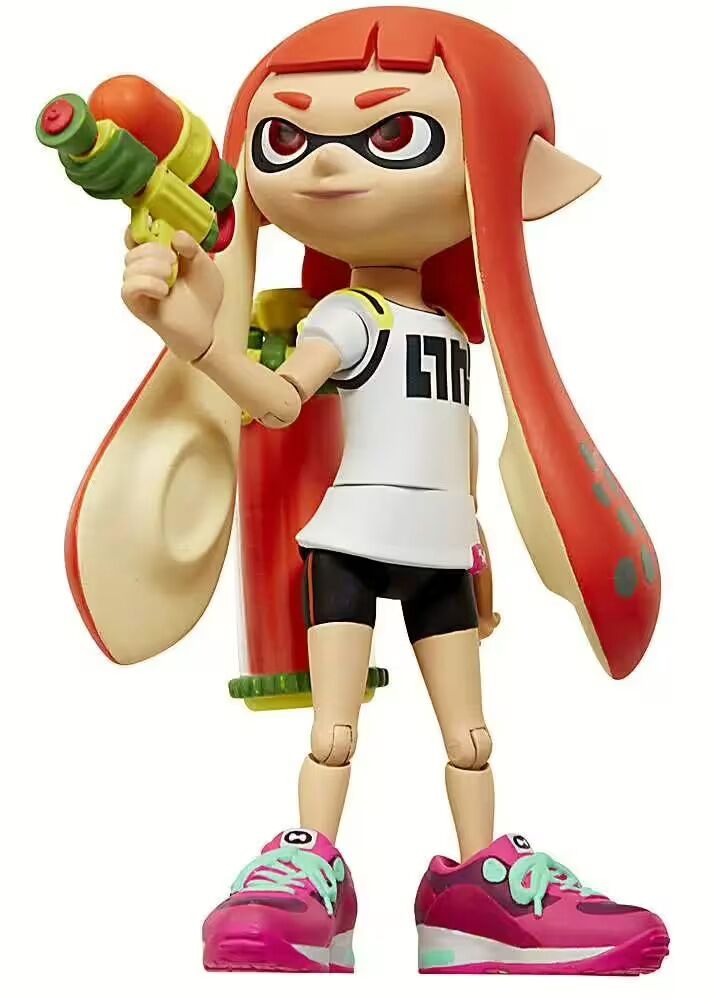World of Nintendo Inkling Girl with Blaster Action Figure