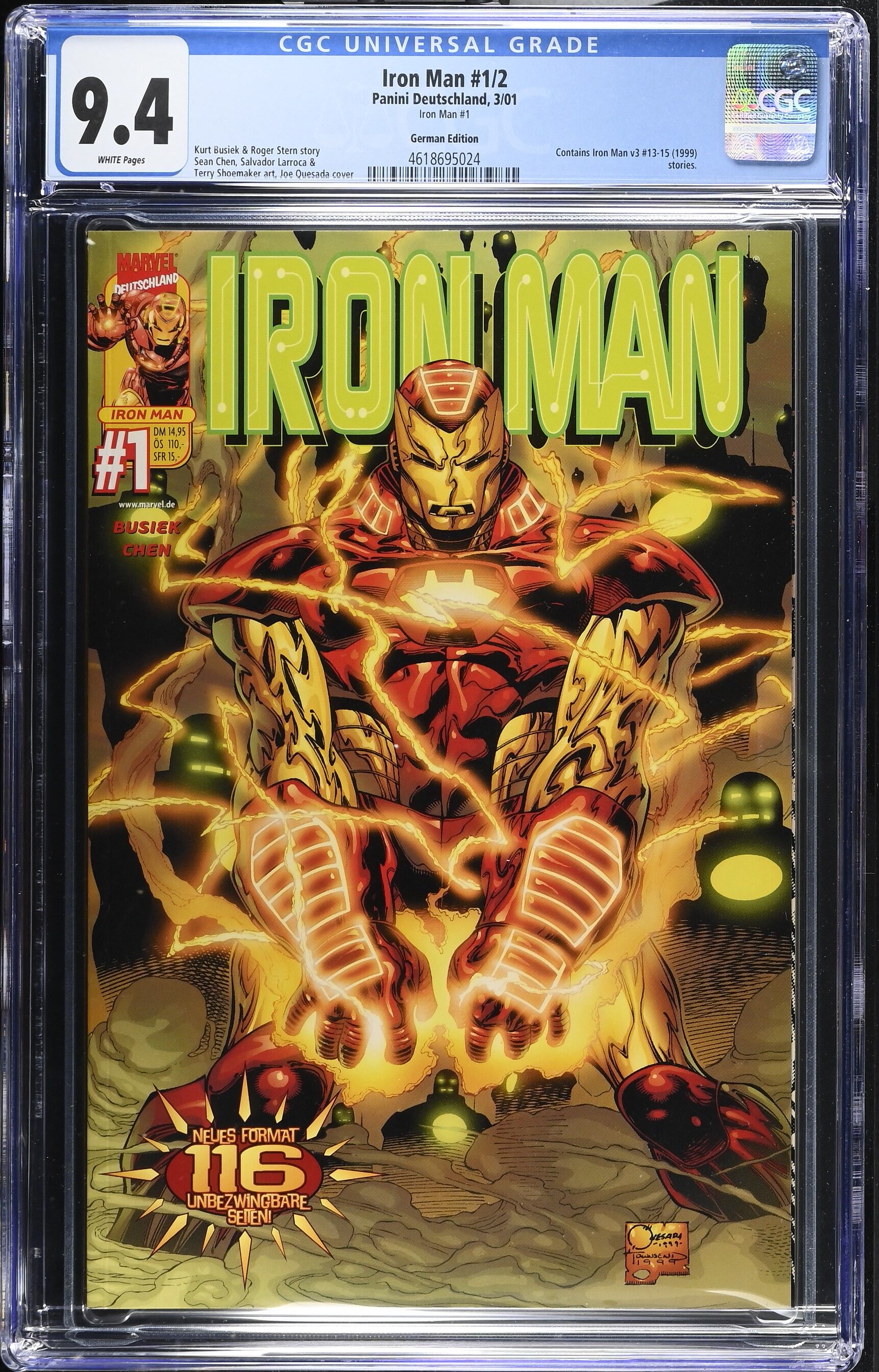Iron Man Issue 1/2 - CGC 9.4 Iron Man Issue 1/2 - CGC 9.4