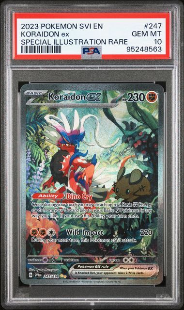 Koraidon ex #247 - svi Scarlet & Violet - PSA 10 GEM-MT - Pokemon Koraidon ex #247 - svi Scarlet & Violet - PSA 10 GEM-MT - Pokemon