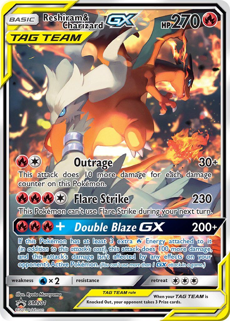 Reshiram & Charizard-GX - SM201/SM201 - EN