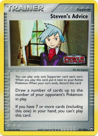 Steven’s Advice - 83/108 - Reverse Holo - EN Steven’s Advice - 83/108 - Reverse Holo - EN