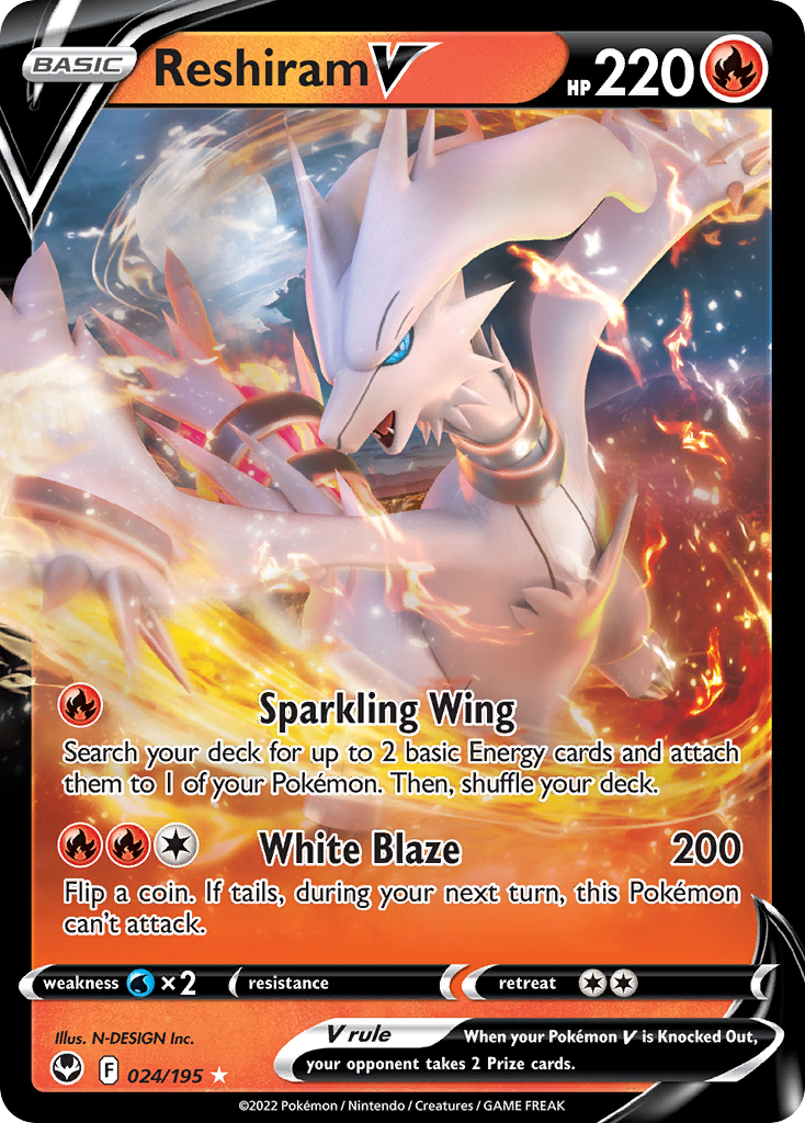 Reshiram V - 024/195 - EN Reshiram V - 024/195 - EN