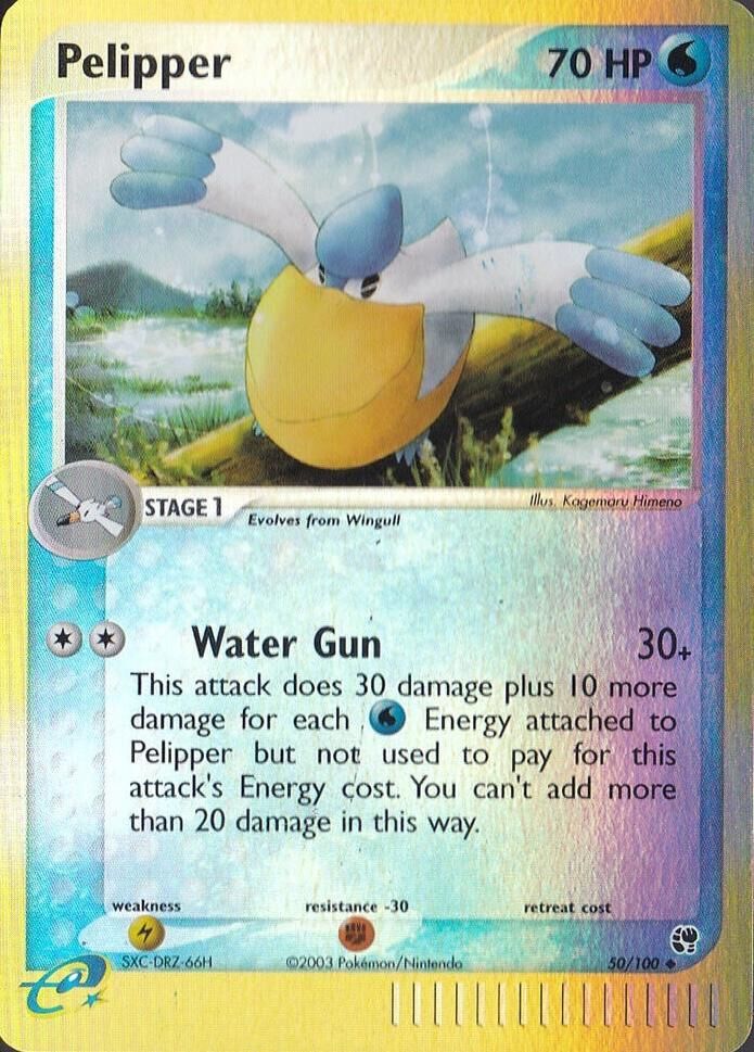 Pelipper - 50/100 - Reverse Holo - EN
