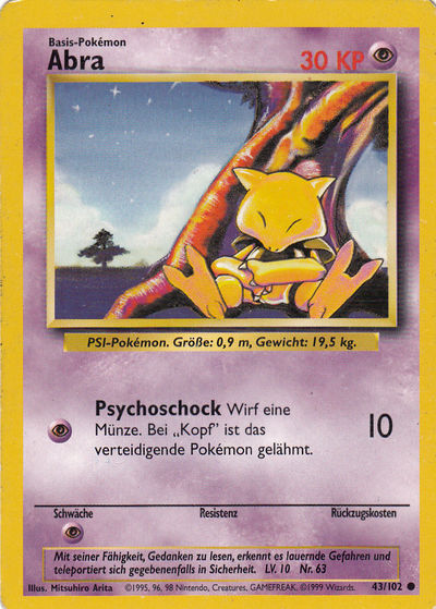 Abra 043/102 - Pokémon TCG