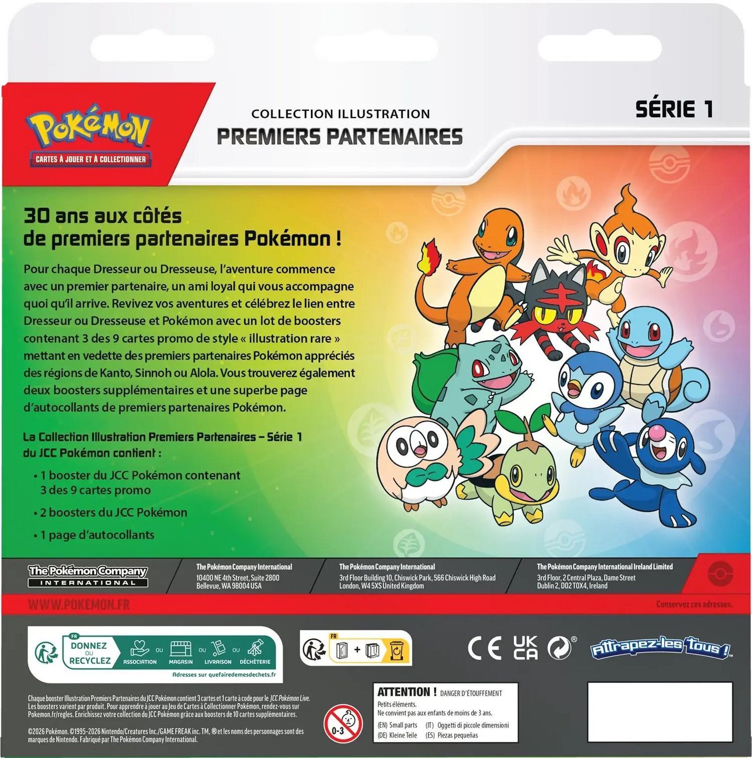 Pokémon JCC: Collection Illustration Premiers Partenaires - Série 1 - FR