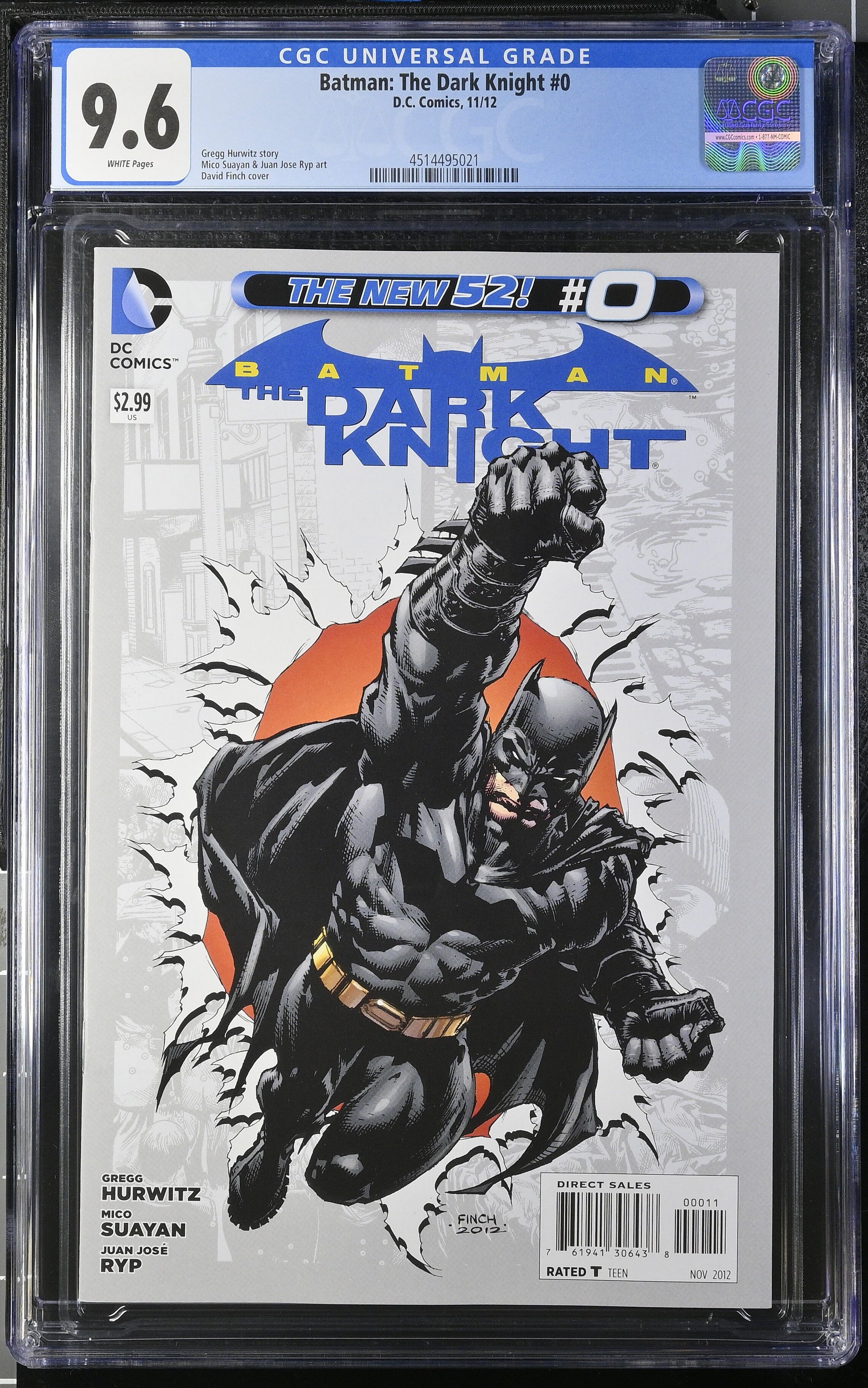 Batman The Dark Knight #0 CGC 9.6 Batman The Dark Knight #0 CGC 9.6
