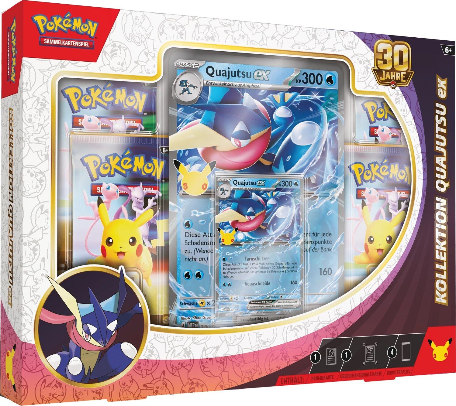 Pokémon TCG: 30 Jahre - Kollektion Quajutsu-ex Box - DE