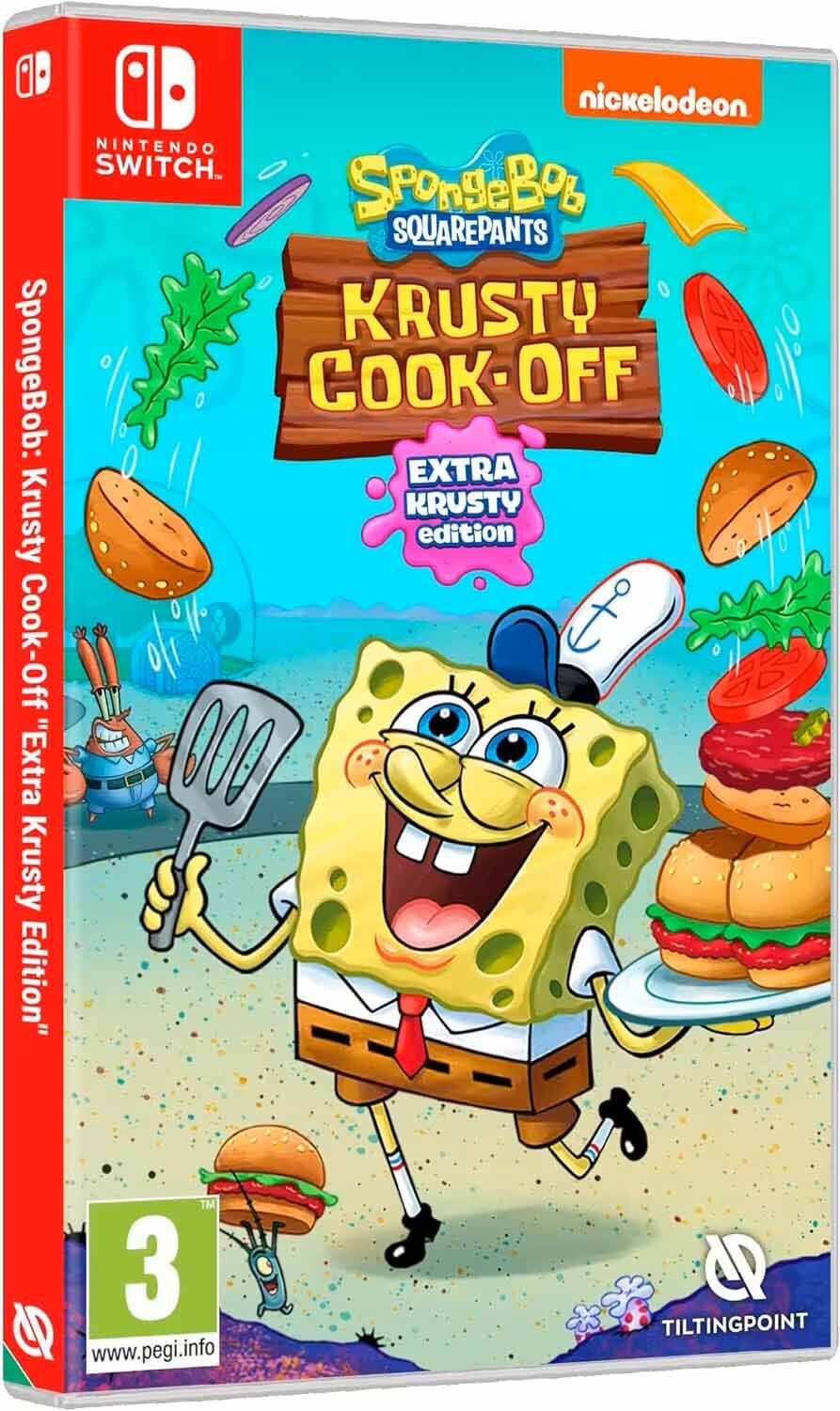 SpongeBob: Krusty Cook-Off Extra Krusty Edition - NEW Sealed - Nintendo Switch - EN