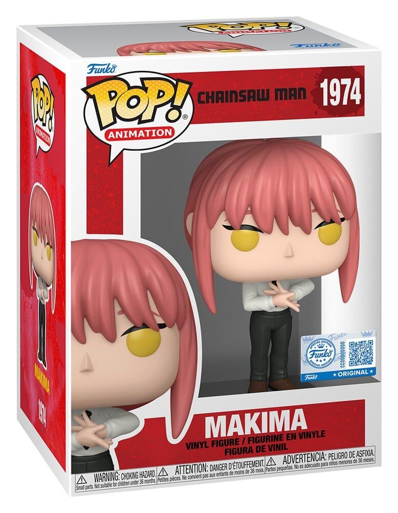 Chainsaw Man POP! #1974 Animation Vinyl Figur Makima Exclusive Edition 9 cm Chainsaw Man POP! #1974 Animation Vinyl Figur Makima Exclusive Edition 9 cm