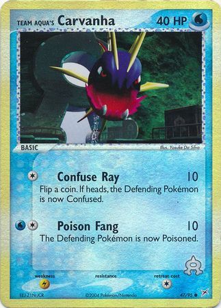 Team Aqua’s Carvanha - 47/97 - Reverse Holo - EN