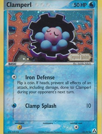 Clamperl - 51/92 - Reverse Holo - EN