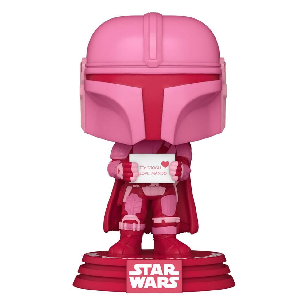 Star Wars Valentines POP! Star Wars Vinyl Figur The Mandalorian 9 cm Star Wars Valentines POP! Star Wars Vinyl Figur The Mandalorian 9 cm