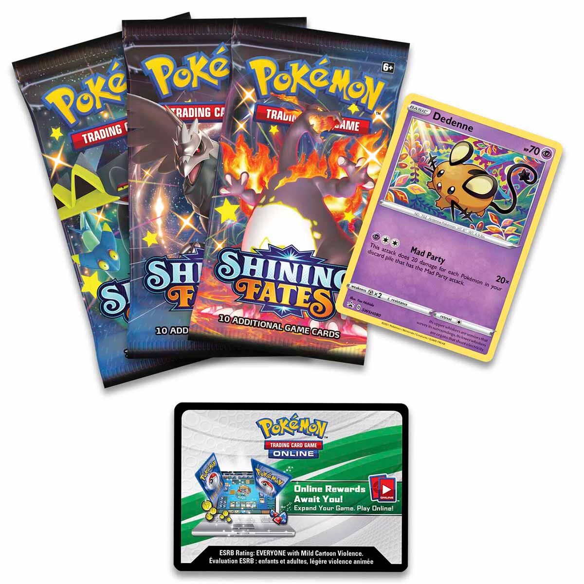 Pokémon Shining Fates Mad Party Pin Collection Dedenne - EN