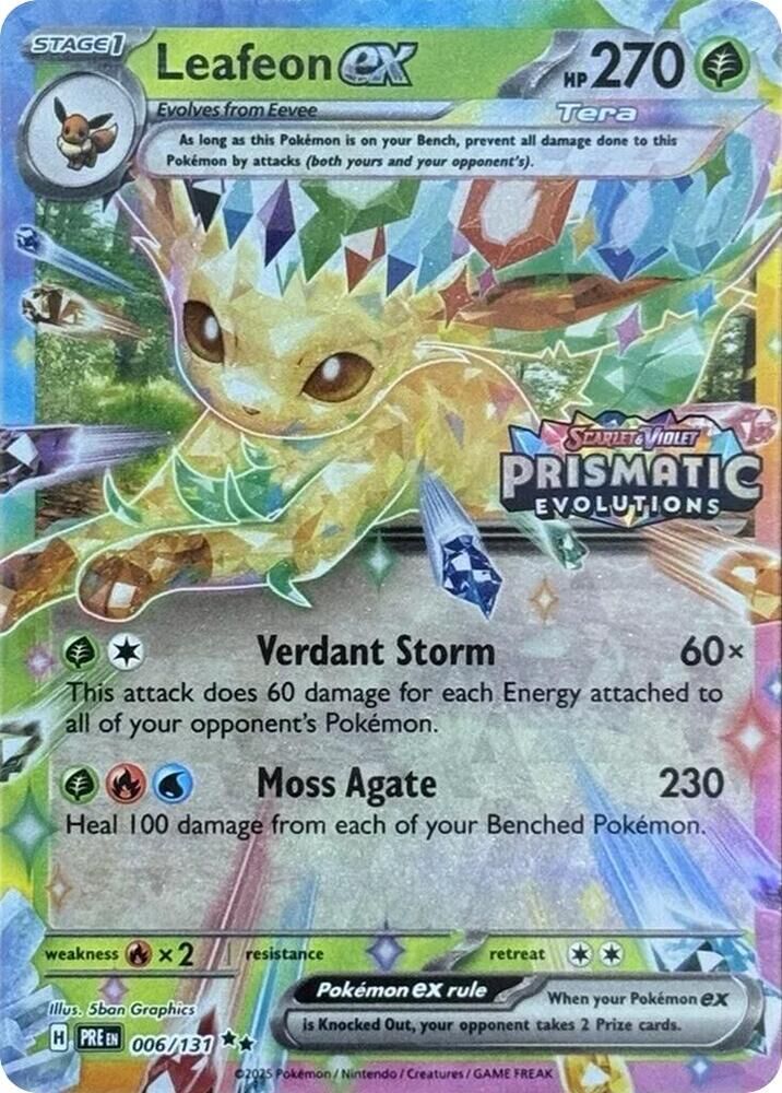 Leafeon ex - 006/131 - Set Stamp - EN