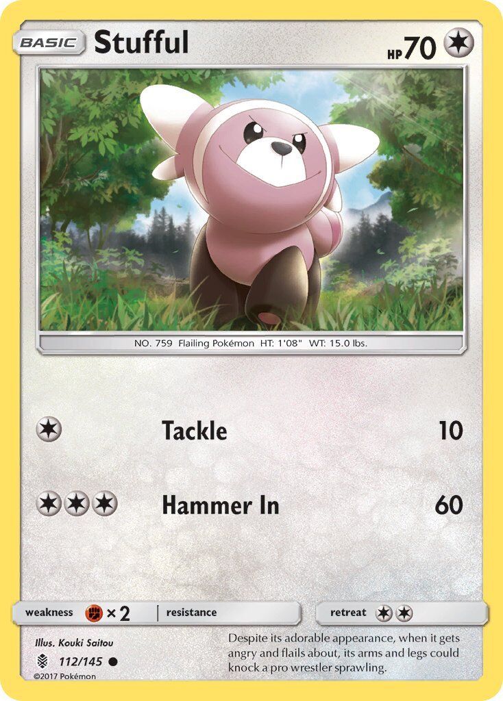 stufful-112-145-pokemon-tcg-lightly-played-en Stufful - 112/145 - Pokémon TCG - Lightly Played - EN