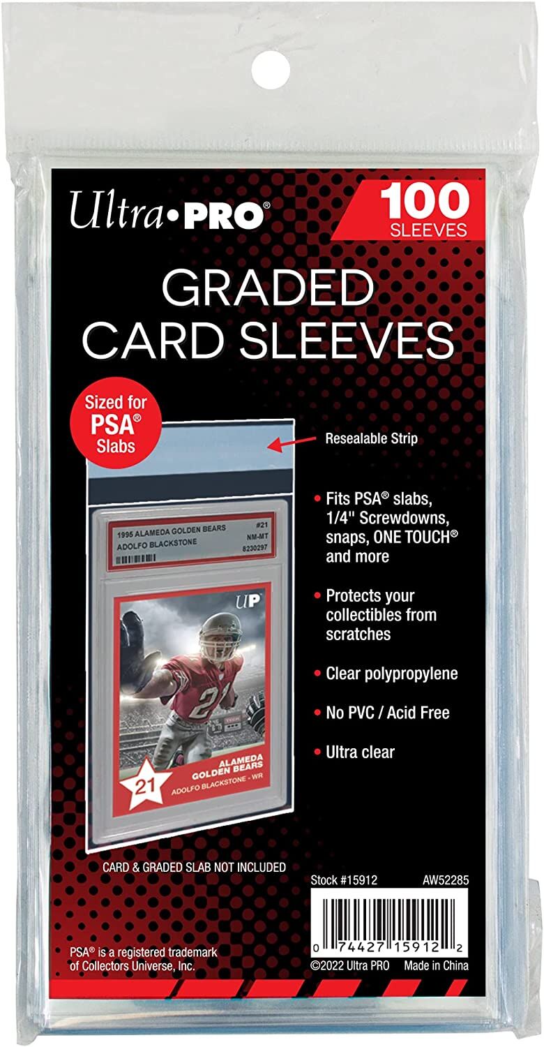psa-graded-card-slab-realable-sleeves-ultra-pro UP - PSA Graded Card Slab Resealable Sleeves for PSA (100)