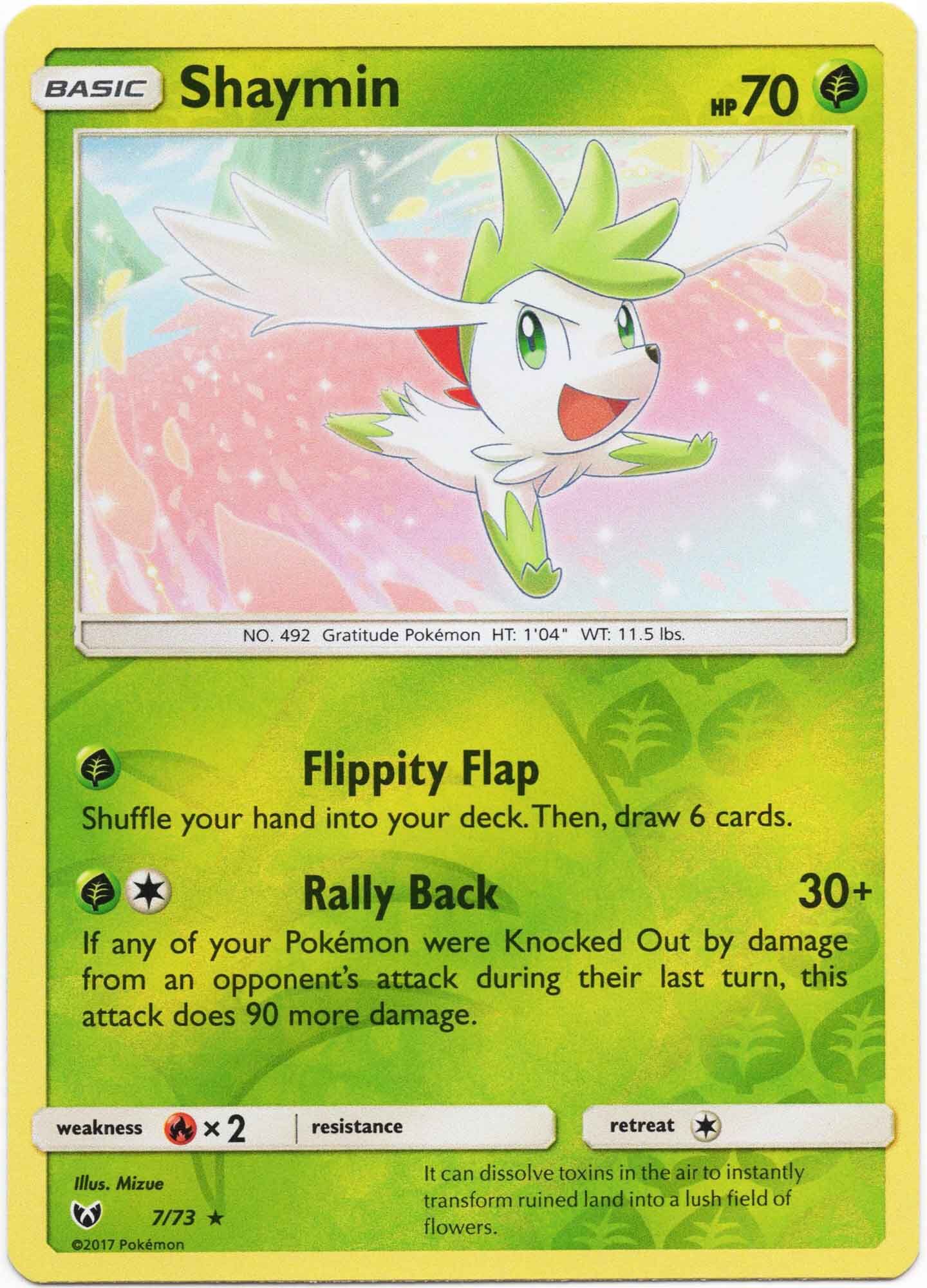 shaymin-7-73 Shaymin 7/73 - Pokémon TCG
