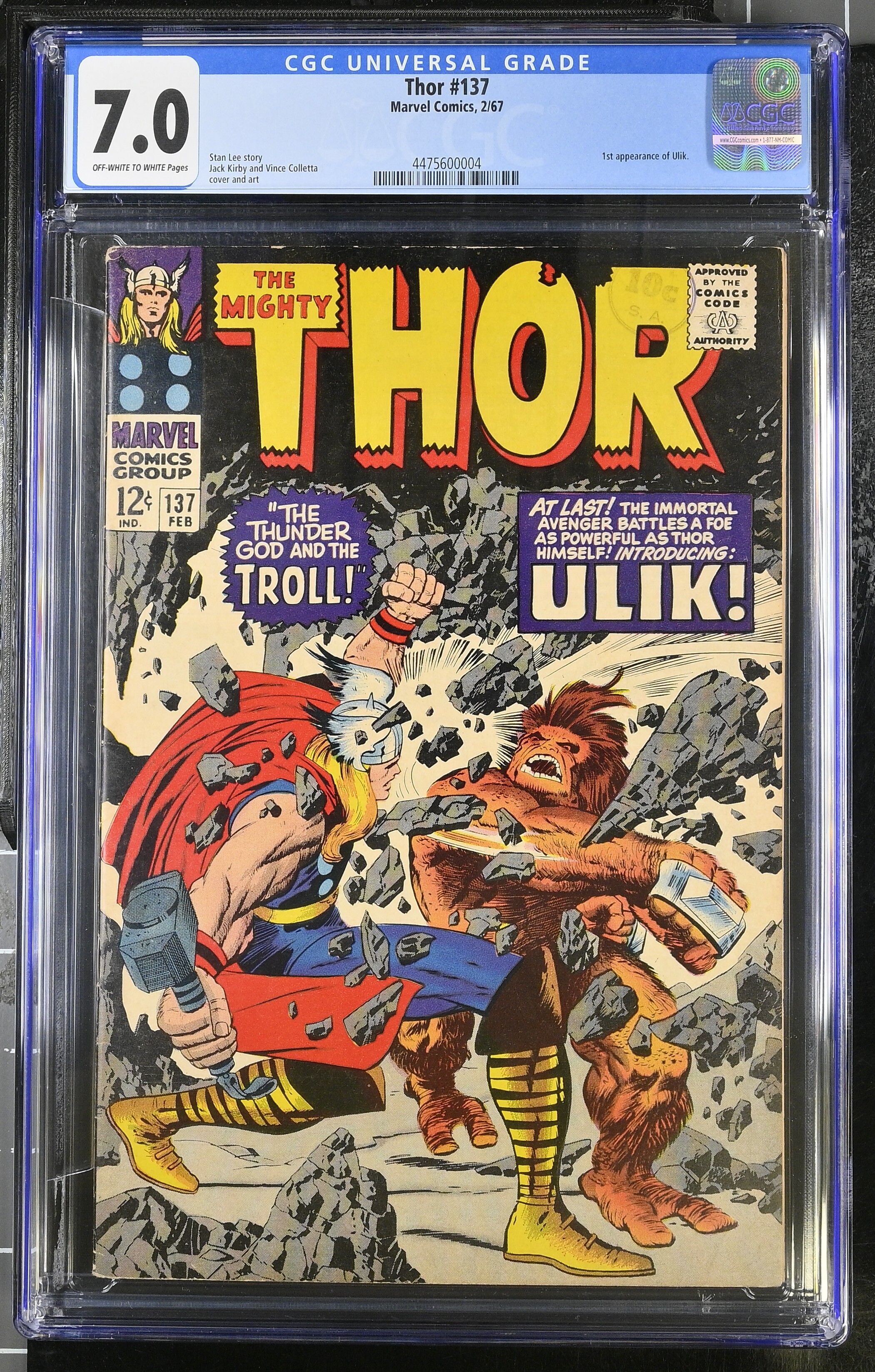 Thor #137 CGC 7.0 Thor #137 CGC 7.0