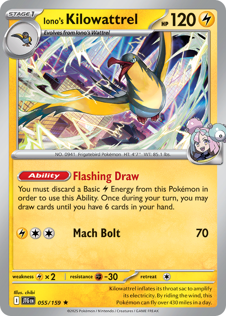 Iono’s Kilowattrel - 055/159 - EN