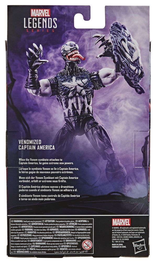 Spider-Man: Maximum Venom Marvel Legends Series Actionfigur Venomized Captain America 15 cm