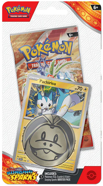 Pokémon TCG: Scarlet & Violet - Surging Sparks (SV08) Pachirisu Checklane Blister - EN