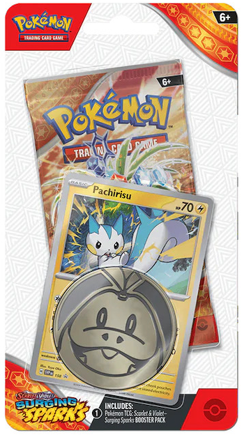 Pokémon TCG: Scarlet & Violet - Surging Sparks (SV08) Pachirisu Checklane Blister - EN Pokémon TCG: Scarlet & Violet - Surging Sparks (SV08) Pachirisu Checklane Blister - EN