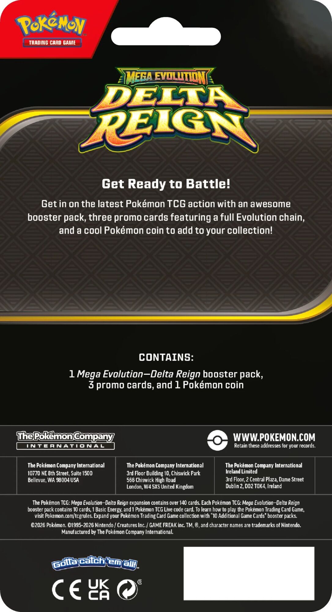 Pokémon TCG: ME06 Mega Evolution - Delta Reign Premium Checklane Delphox Blister - EN