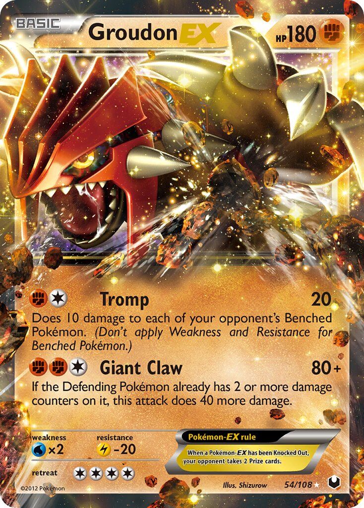 Groudon-EX - 54/108 - EN
