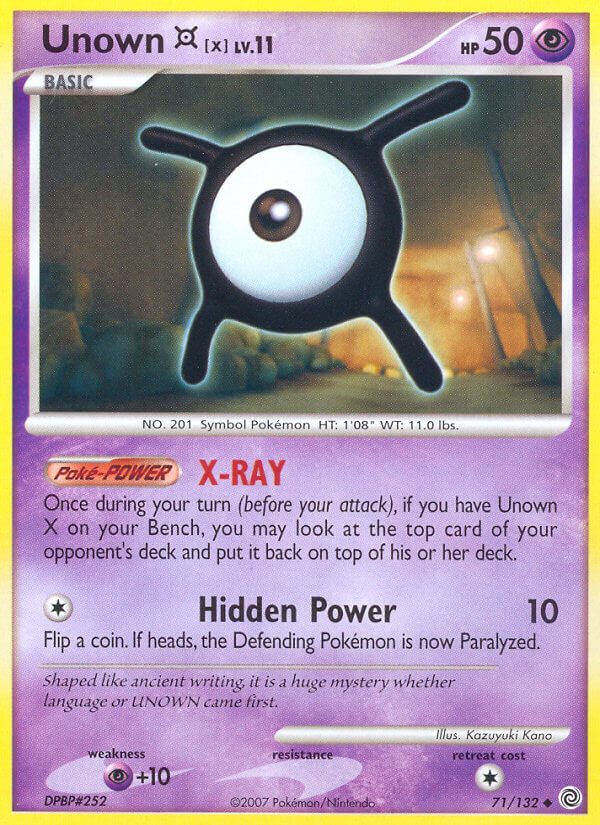 Unown X - 71/132 - EN