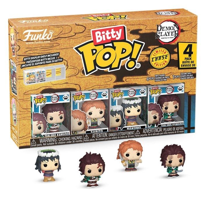 Demon Slayer: Kimetsu no Yaiba Bitty POP! Vinyl Figuren 4er-Pack Tanjiro 2,5 cm