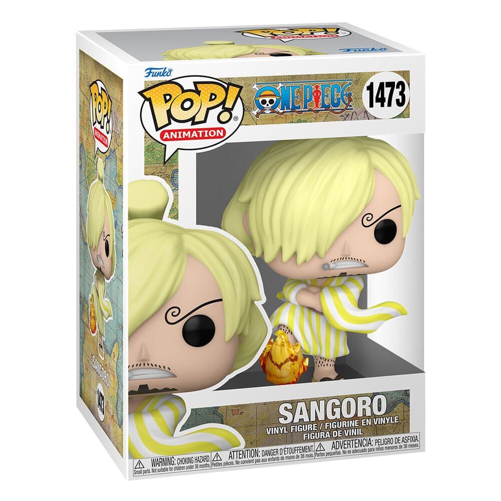 One Piece POP! Animation Vinyl Figur Sanji Sangoro (Wano) 9 cm