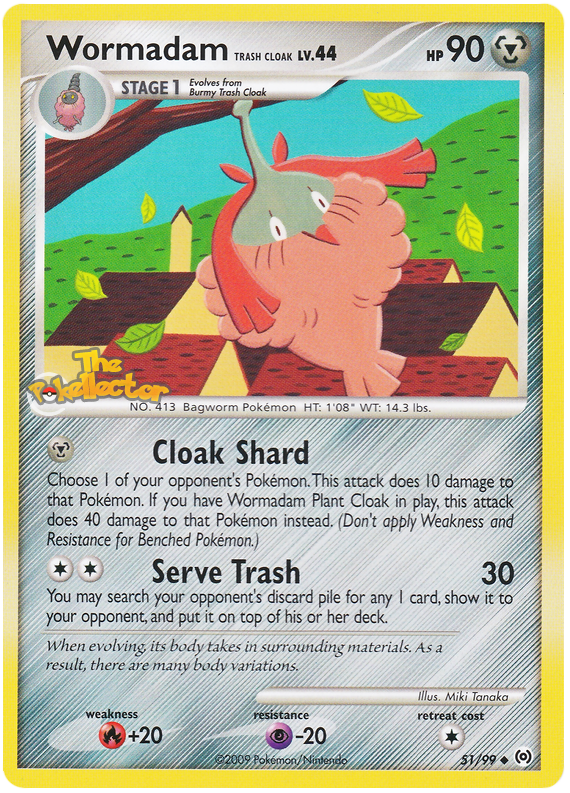 Wormadam Trash Cloak - 51/99 - Reverse Holo - EN Wormadam Trash Cloak - 51/99 - Reverse Holo - EN