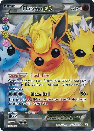 flareon-ex-rc28-rc32-pokemon-tcg-near-mint Flareon EX - RC28/RC32 - Pokémon TCG - Near Mint