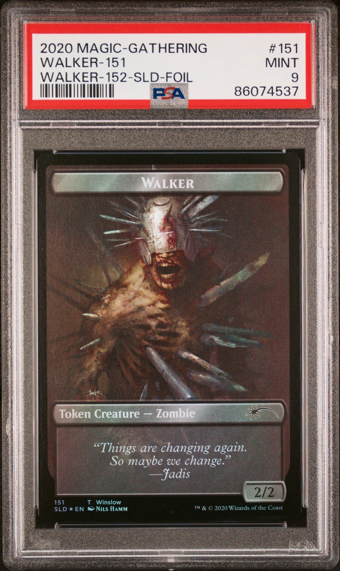 2020 MAGIC THE GATHERING SECRET LAIR DROP 151 WALKER-151/WALKER-152 FOIL - PSA 9 MINT 2020 MAGIC THE GATHERING SECRET LAIR DROP 151 WALKER-151/WALKER-152 FOIL - PSA 9 MINT