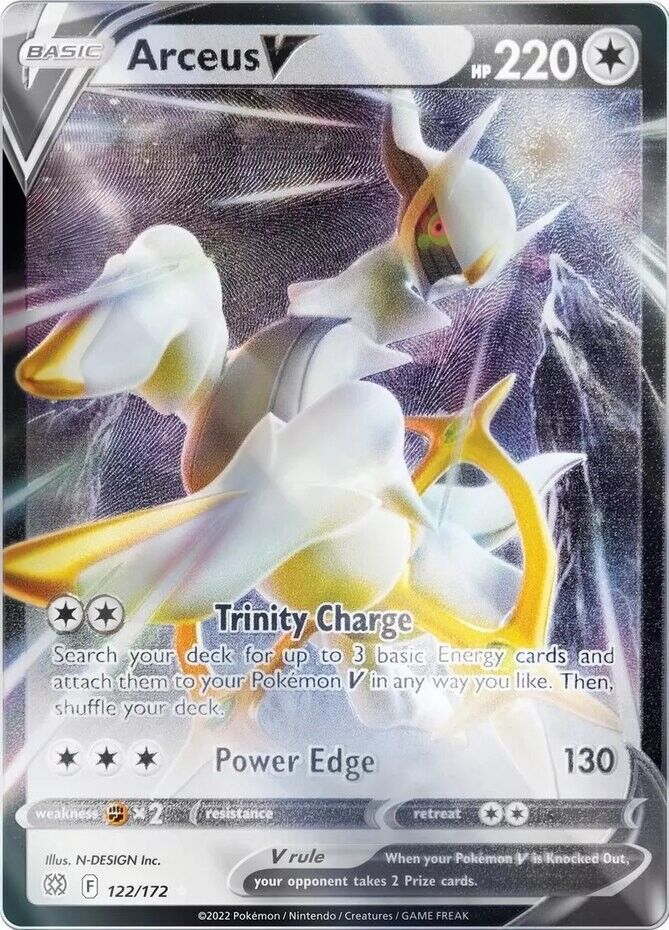 Arceus V 122/172 - Metal Card - EN