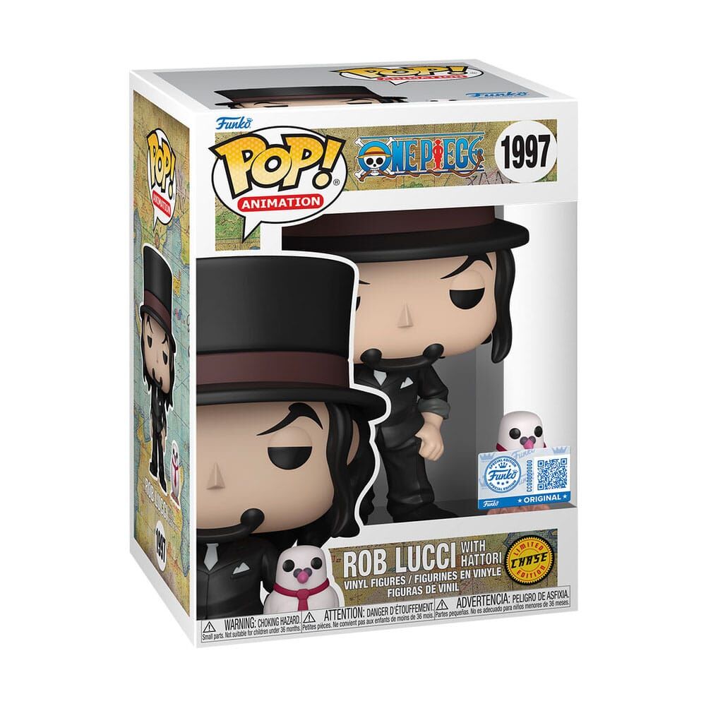 One Piece POP! #1997 Animation Vinyl Figur Rob Lucci w/Hattori 10cm - Limited Chase Edition